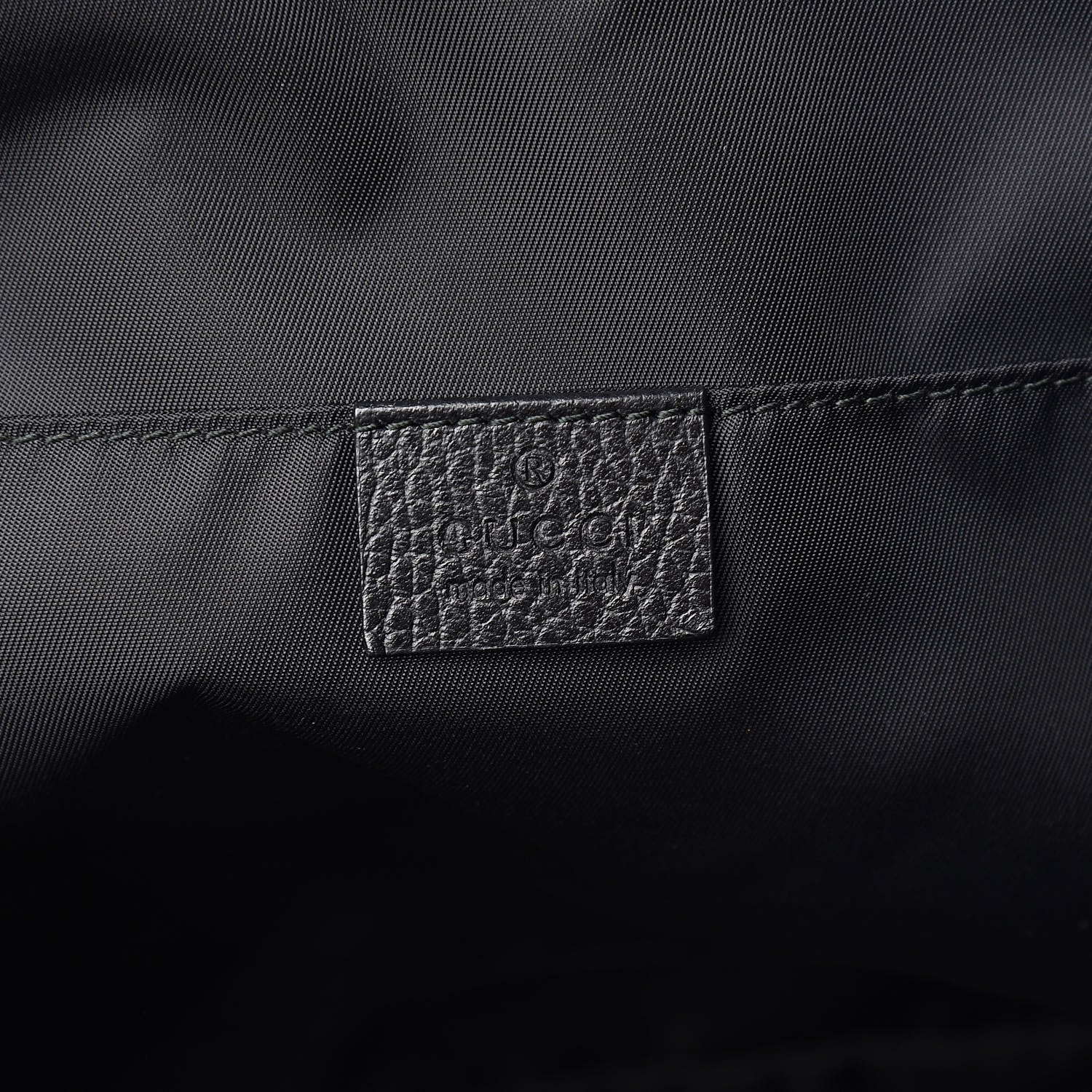 Gucci Nylon Monogram Small Single Buckle Backpack Black 6 of 10