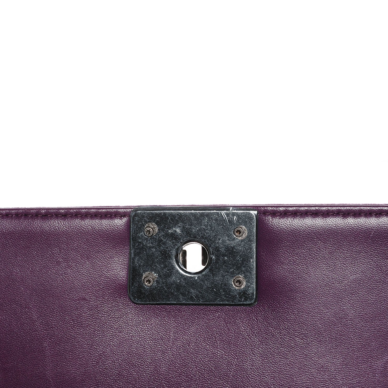 Chanel Velvet Quilted Small Boy Flap Purple 6 of 9