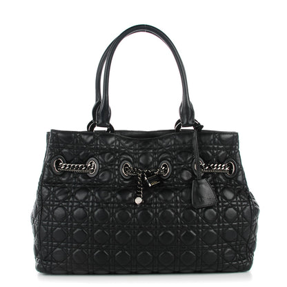 Christian Dior Lambskin Cannage Chri Chri Tote Black 1 of 7