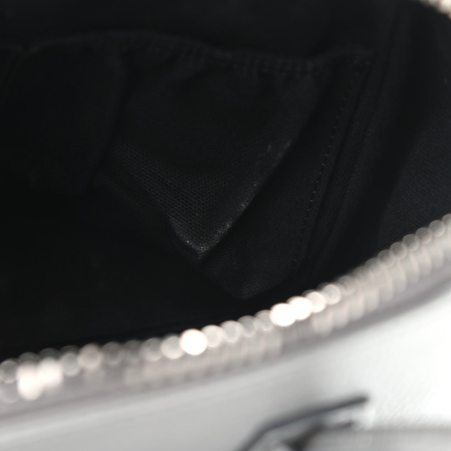 Metallic Sugar Goatskin Mini Antigona Silver