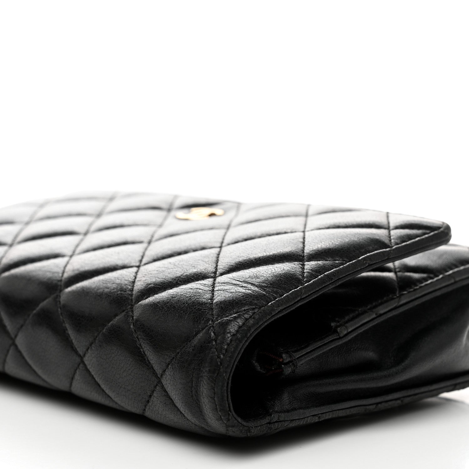 Chanel Lambskin Quilted Wallet On Chain WOC Black 9 of 13