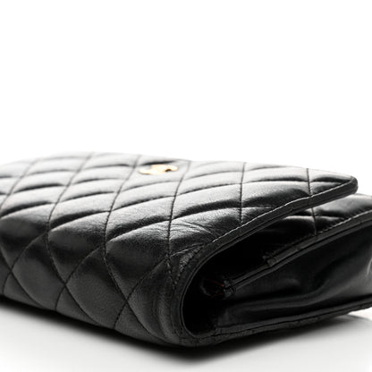 Chanel Lambskin Quilted Wallet On Chain WOC Black 9 of 13