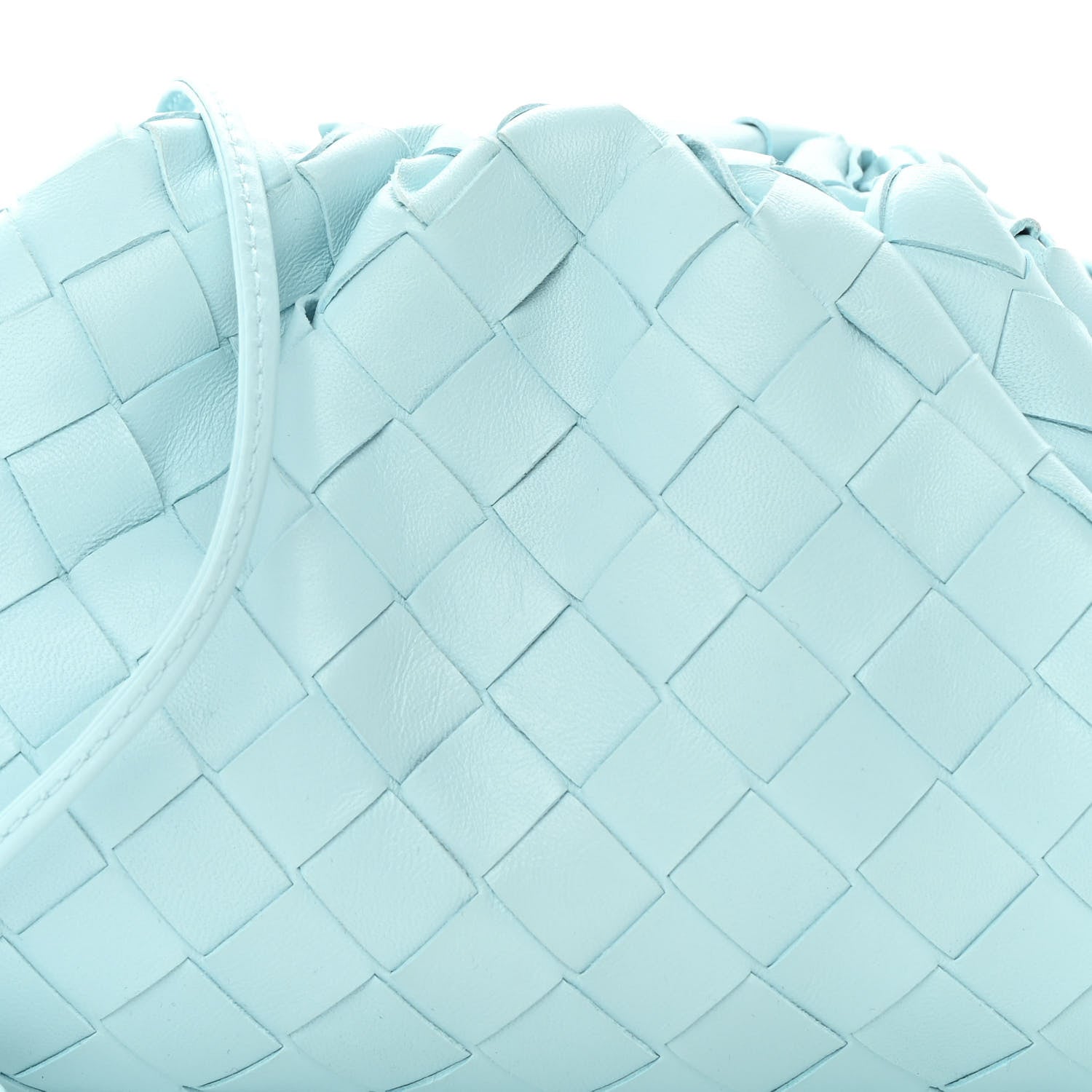 Bottega Veneta Nappa Intrecciato The Mini Pouch Topazio Silver 8 of 11