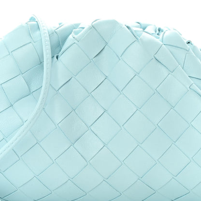 Bottega Veneta Nappa Intrecciato The Mini Pouch Topazio Silver 8 of 11