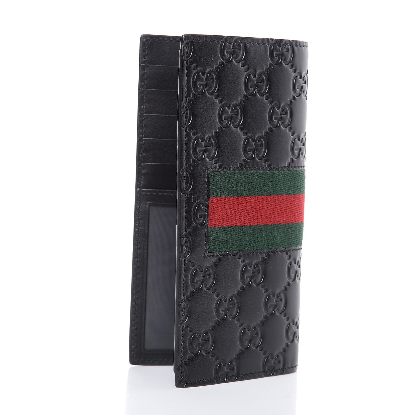 Guccissima Signature Web New Web Long Wallet Black