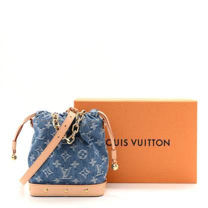 Louis Vuitton Monogram Denim Nano Noe Blue 9 of 10