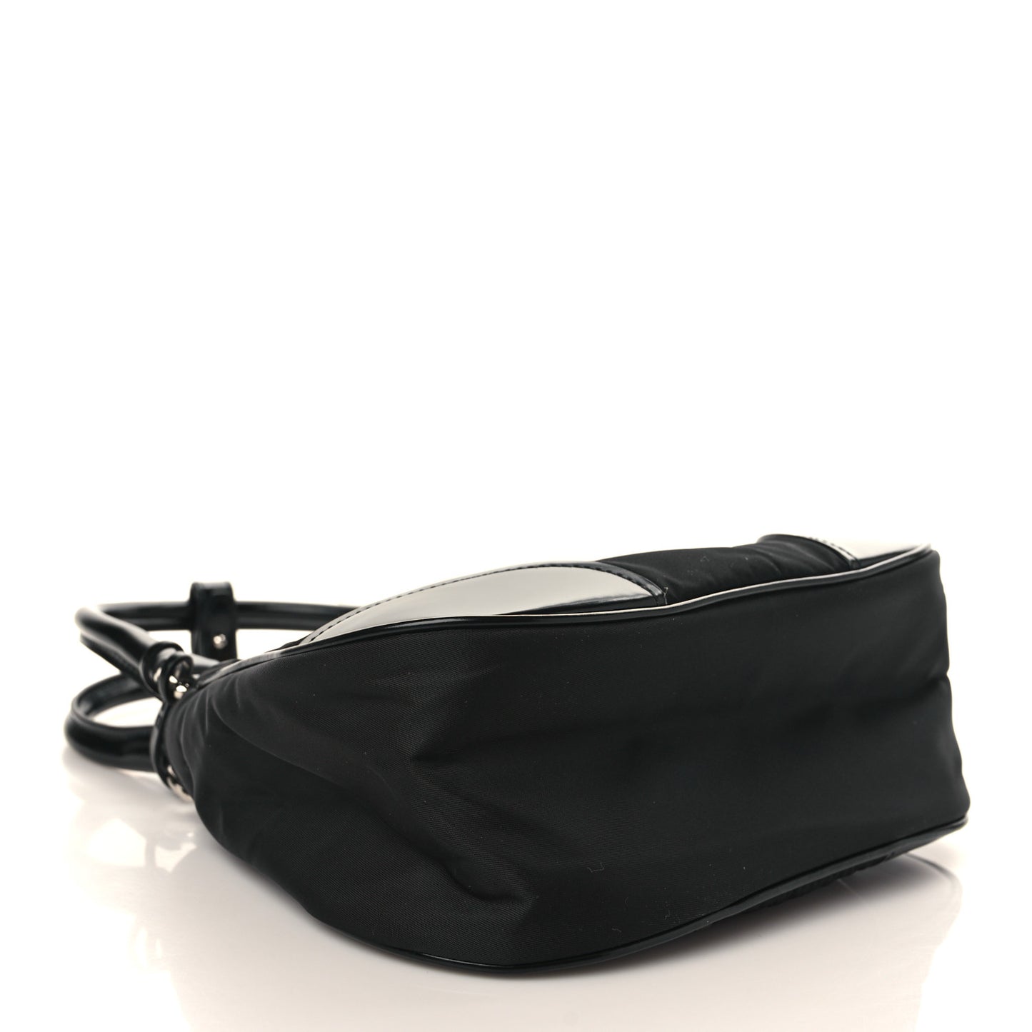 Re-Nylon Spazzolato Re-Edition 2002 Moon Bag Black