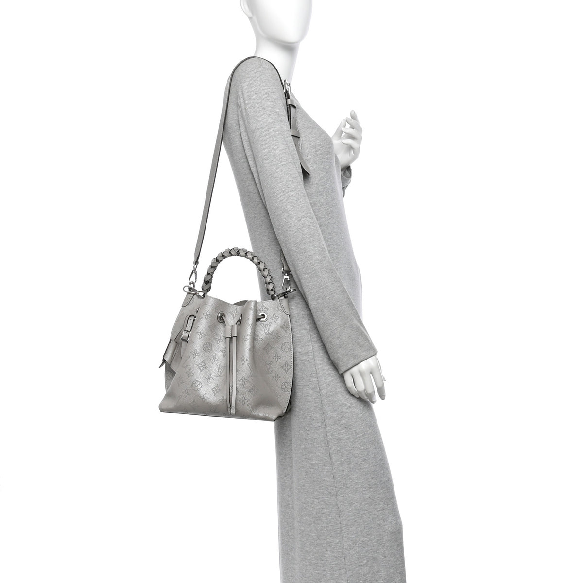 Louis Vuitton Metallic Mahina Muria Gris Souris 2 of 9