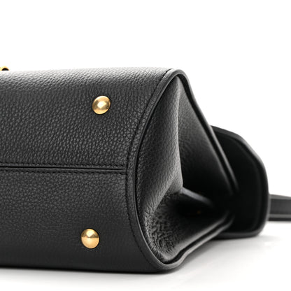 Salvatore Ferragamo Calfskin Small Margot Top Handle Satchel Black 8 of 10