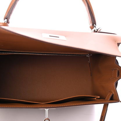 Hermes Veau Monsieur Kelly Sellier 28 Gold 4 of 12