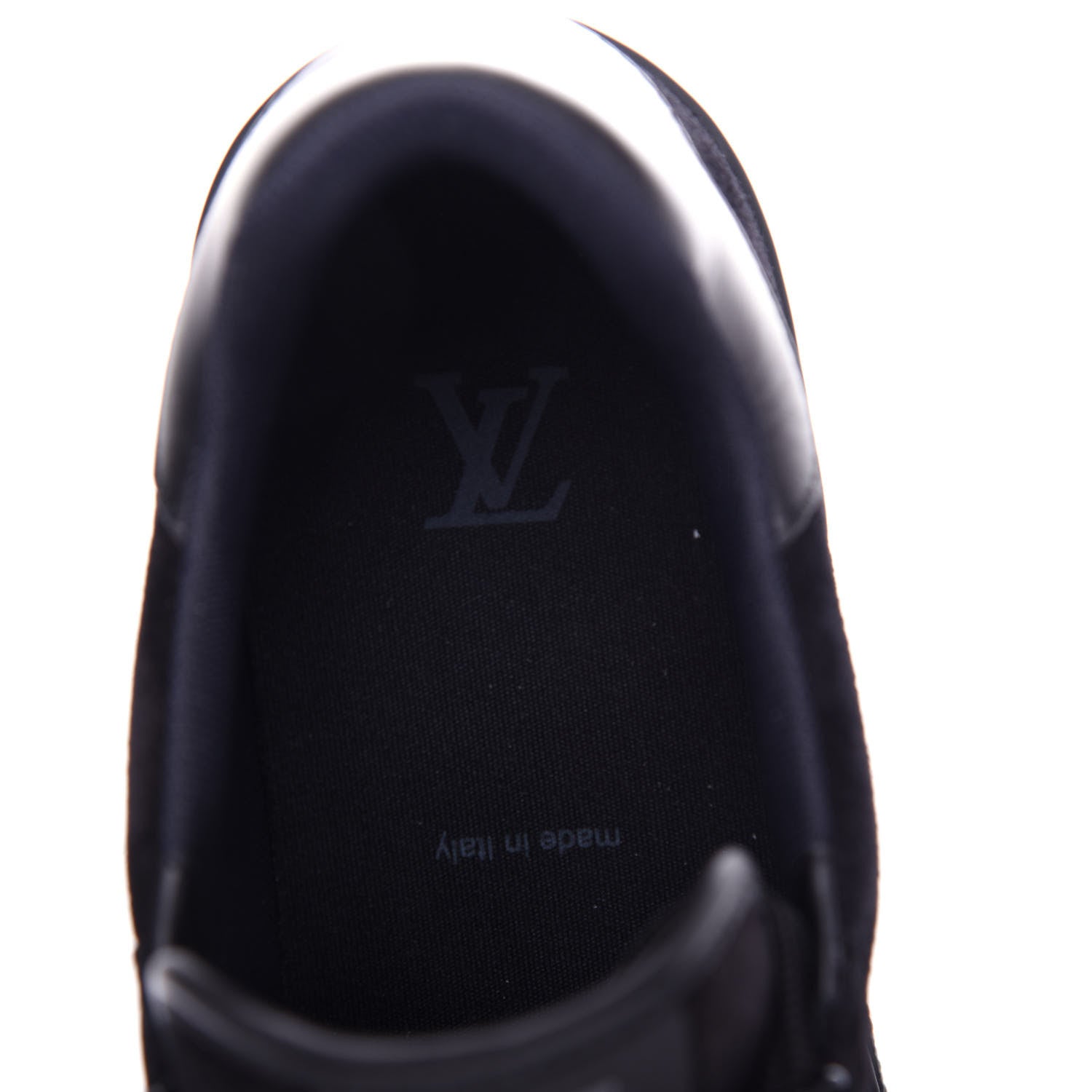 Louis Vuitton Suede Uniform Sneakers 7.5 Black 8 of 10