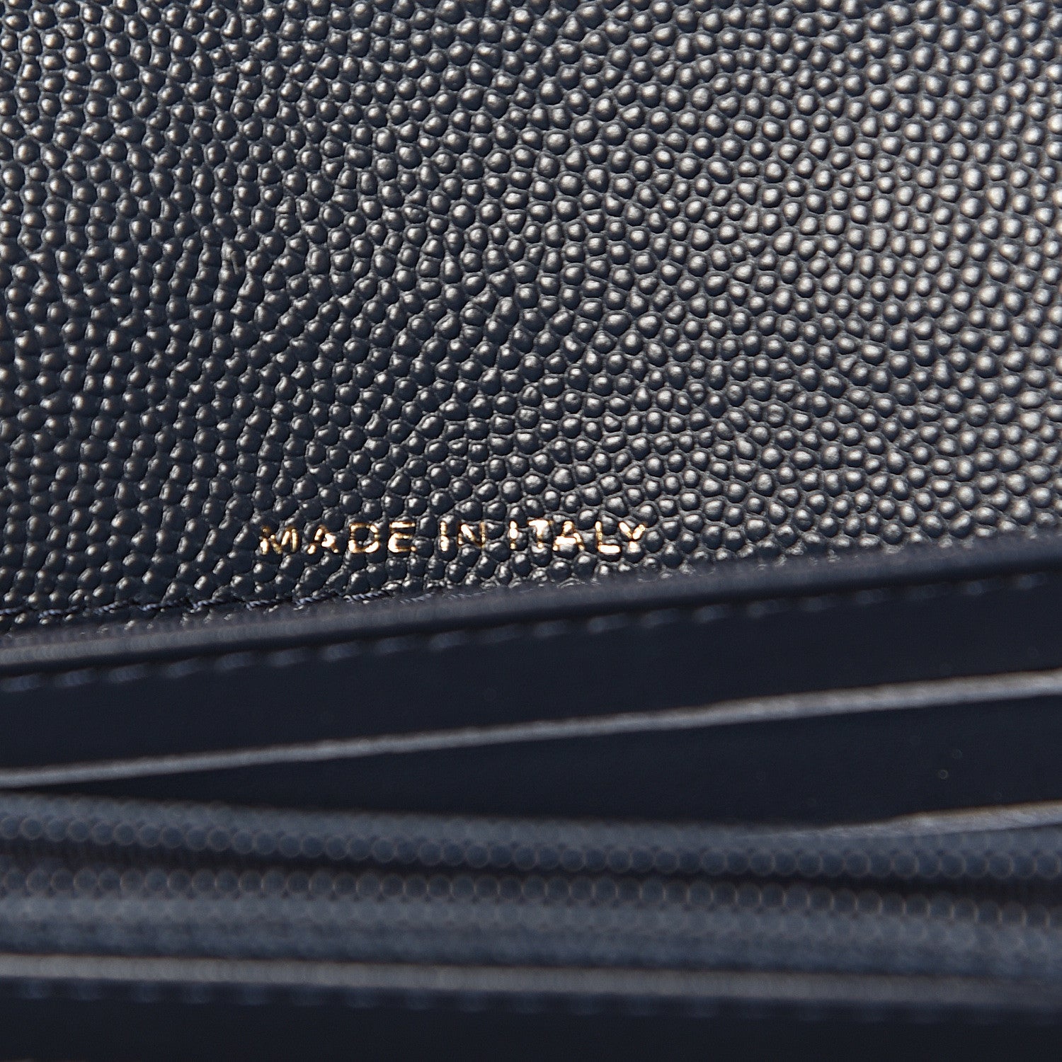 Chanel Caviar Quilted Medium Flap Wallet Navy 7 of 9