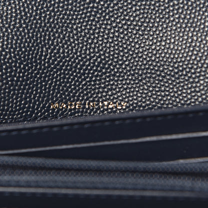 Chanel Caviar Quilted Medium Flap Wallet Navy 7 of 9