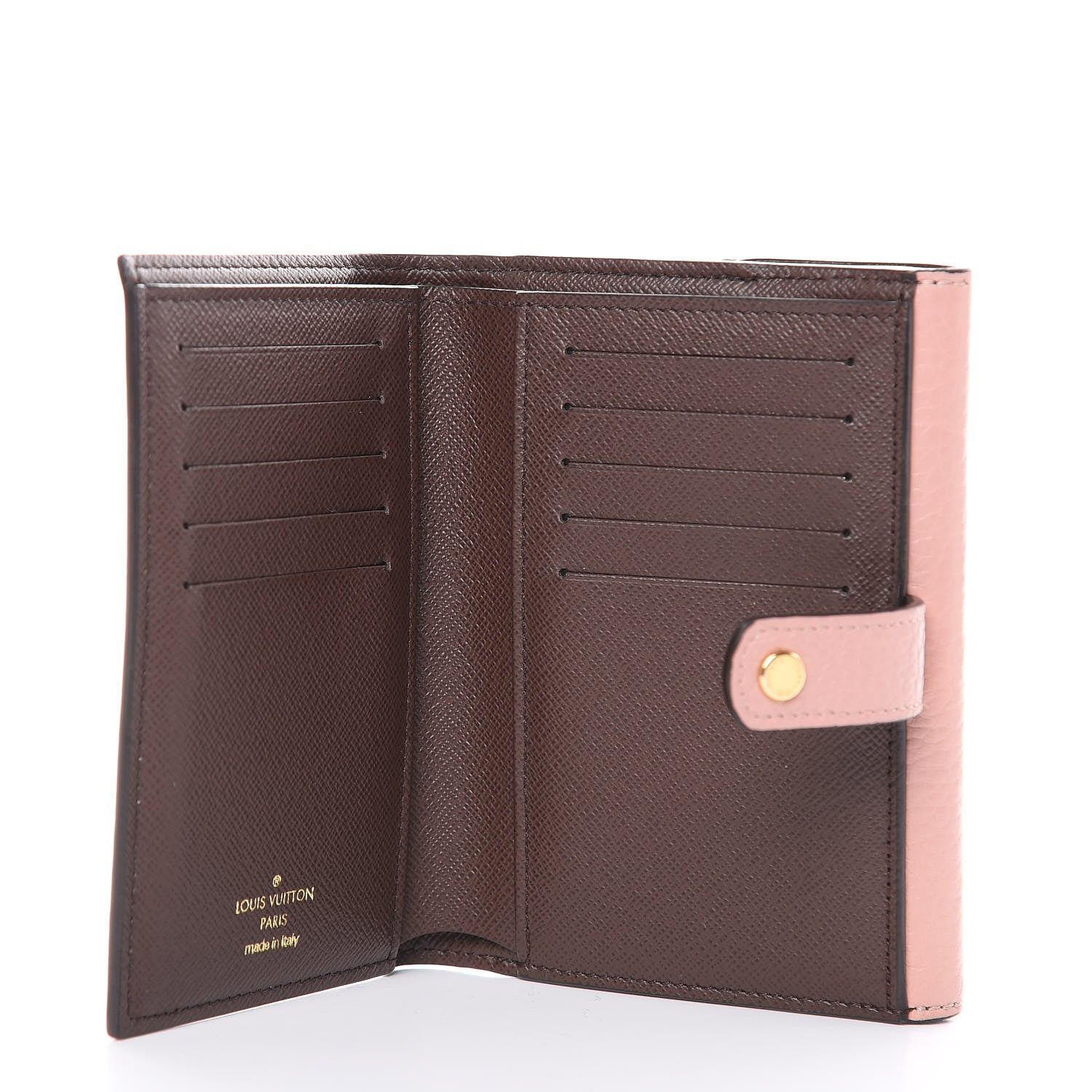 Louis Vuitton Damier Ebene Normandy Compact Wallet Rose Ballerine 5 of 9