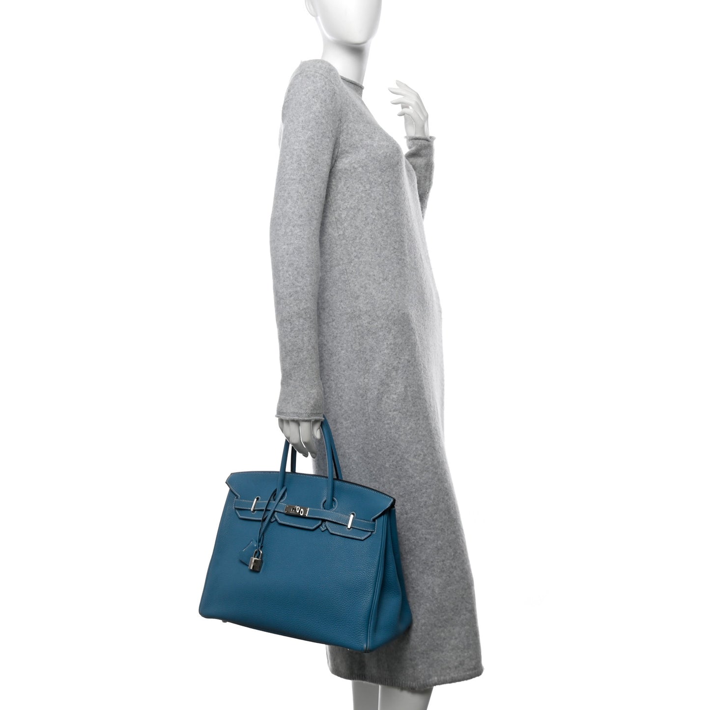 Togo Birkin 35 Blue Jean