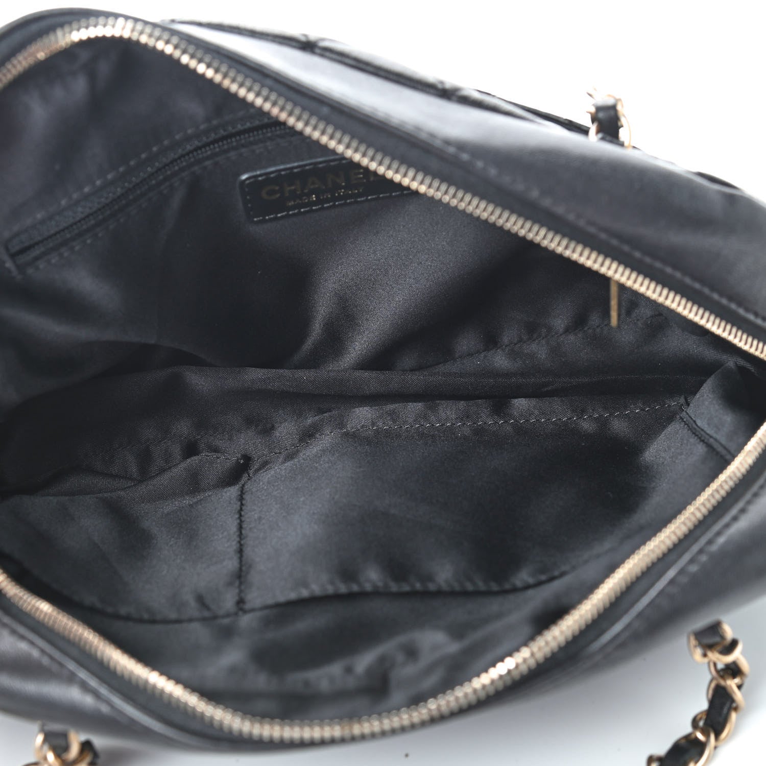 Chanel Lambskin Quilted Travel Flap Tote Black 4 of 8