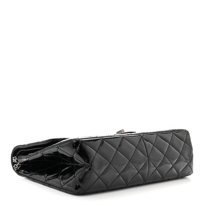 Chanel Distressed Patent Quilted 2.55 Reissue 227 Flap Black 4 of 12