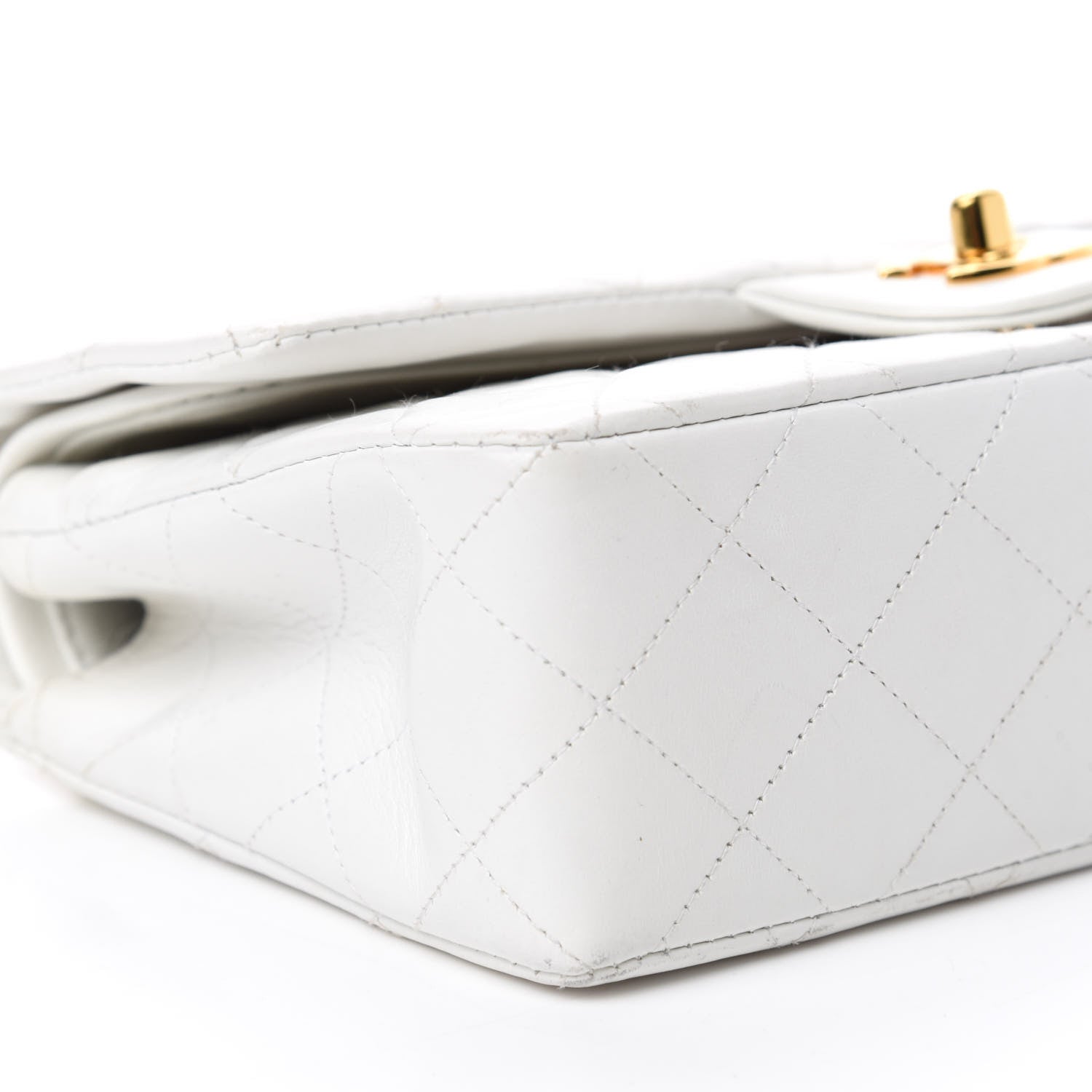 Chanel Lambskin Quilted Small Double Flap White 7 of 16