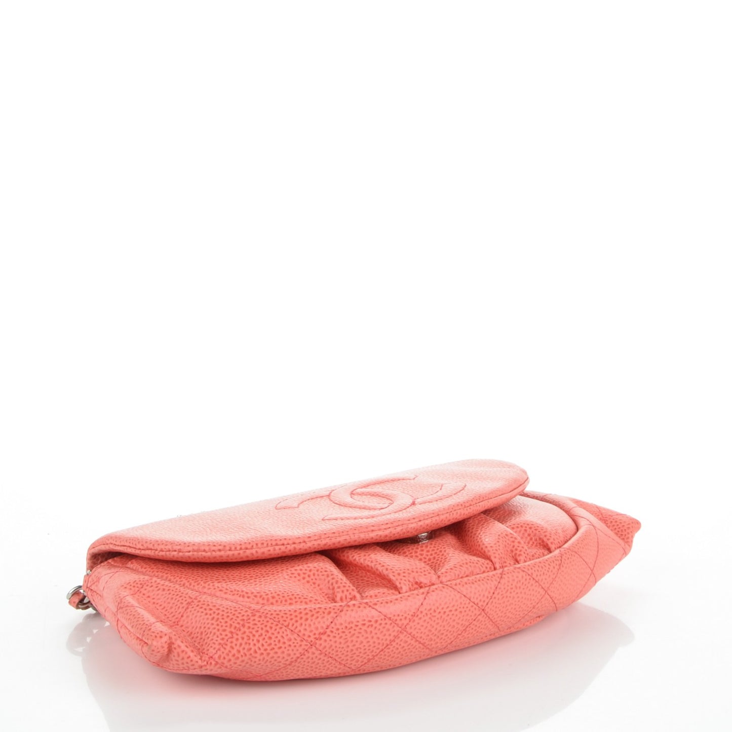 Caviar Half Moon Wallet On Chain WOC Coral