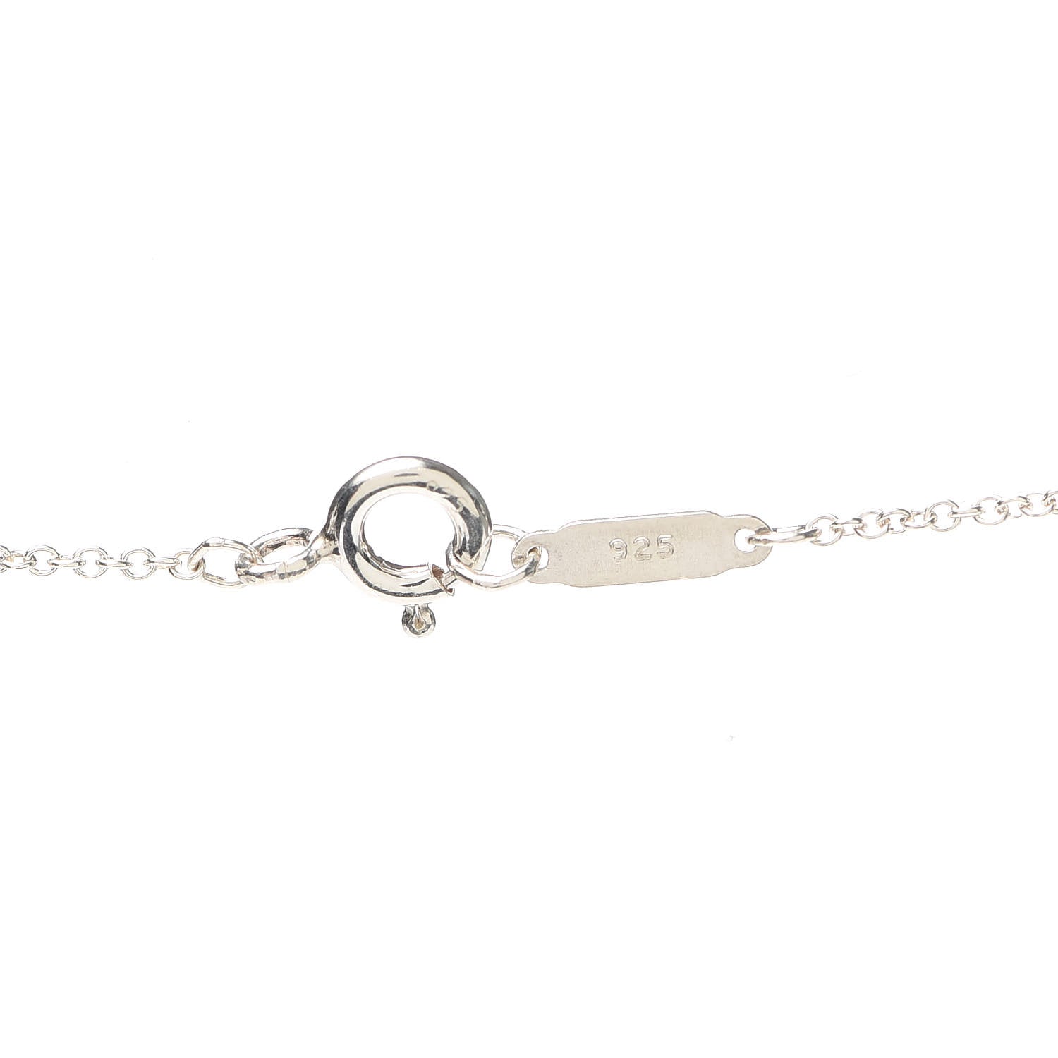 Tiffany Sterling Silver Filigree Heart Key Pendant Necklace 5 of 6