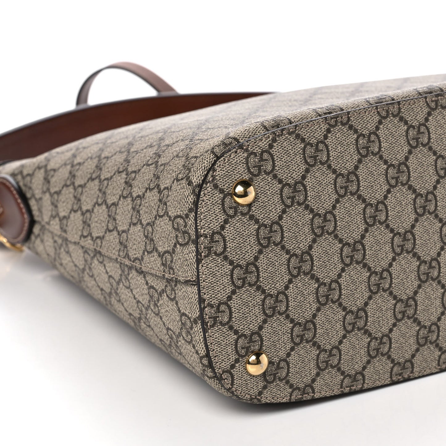 GG Supreme Monogram Linea A Hobo Brown