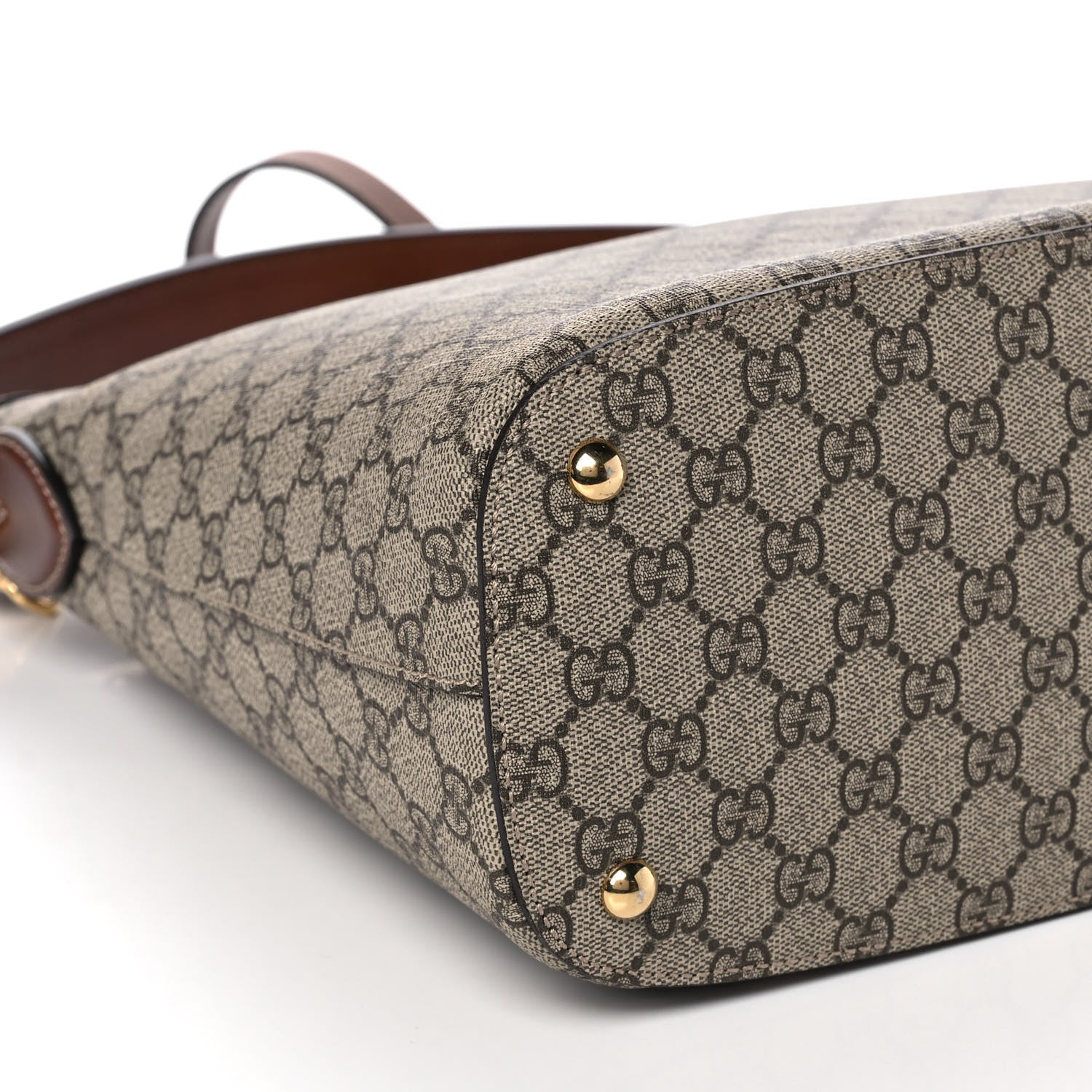 Gucci GG Supreme Monogram Linea A Hobo Brown 10 of 11