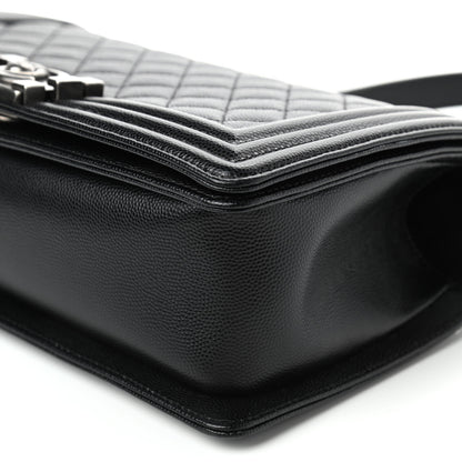 Chanel Caviar Quilted Medium Boy Flap Black 10 of 14