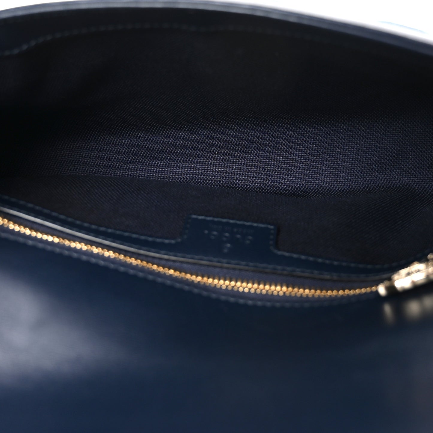 GG Monogram Denim Small Luce Shoulder Bag Blue