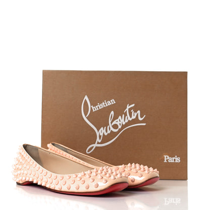 Christian Louboutin Patent Gozul Spikes Flats 36.5 Nude 11 of 11