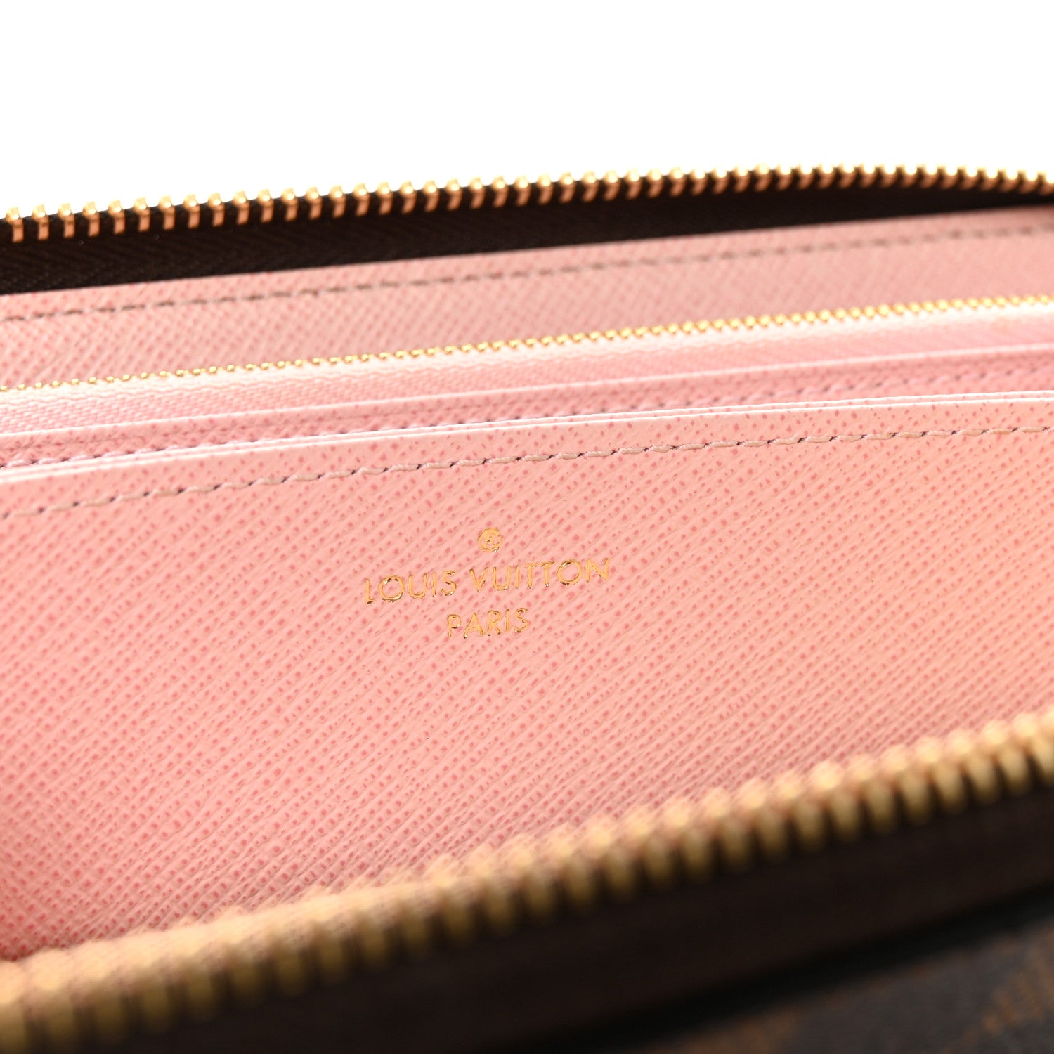 Louis Vuitton Damier Ebene Zippy Wallet Rose Ballerine 6 of 6