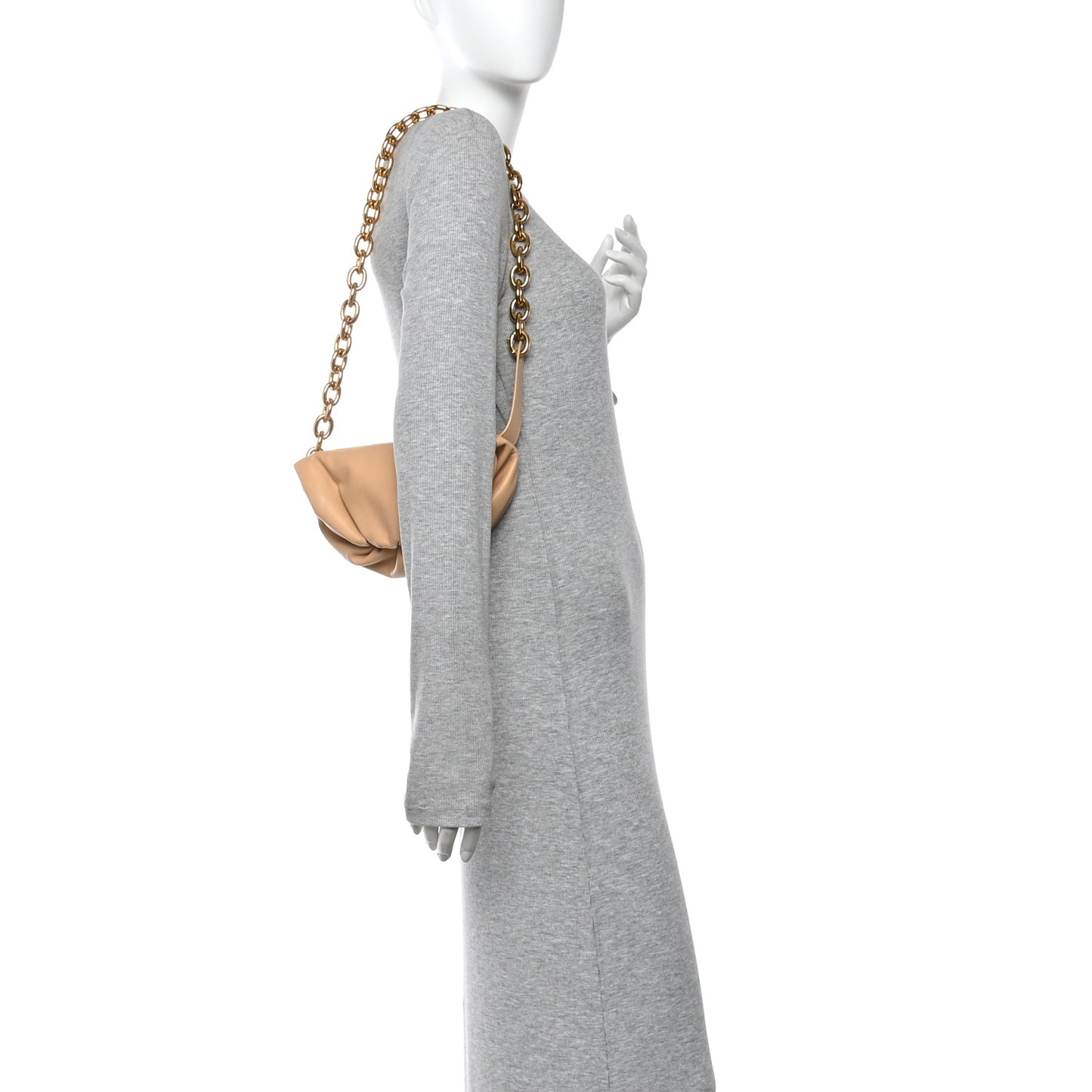 Nappa The Belt Chain Pouch Almond
