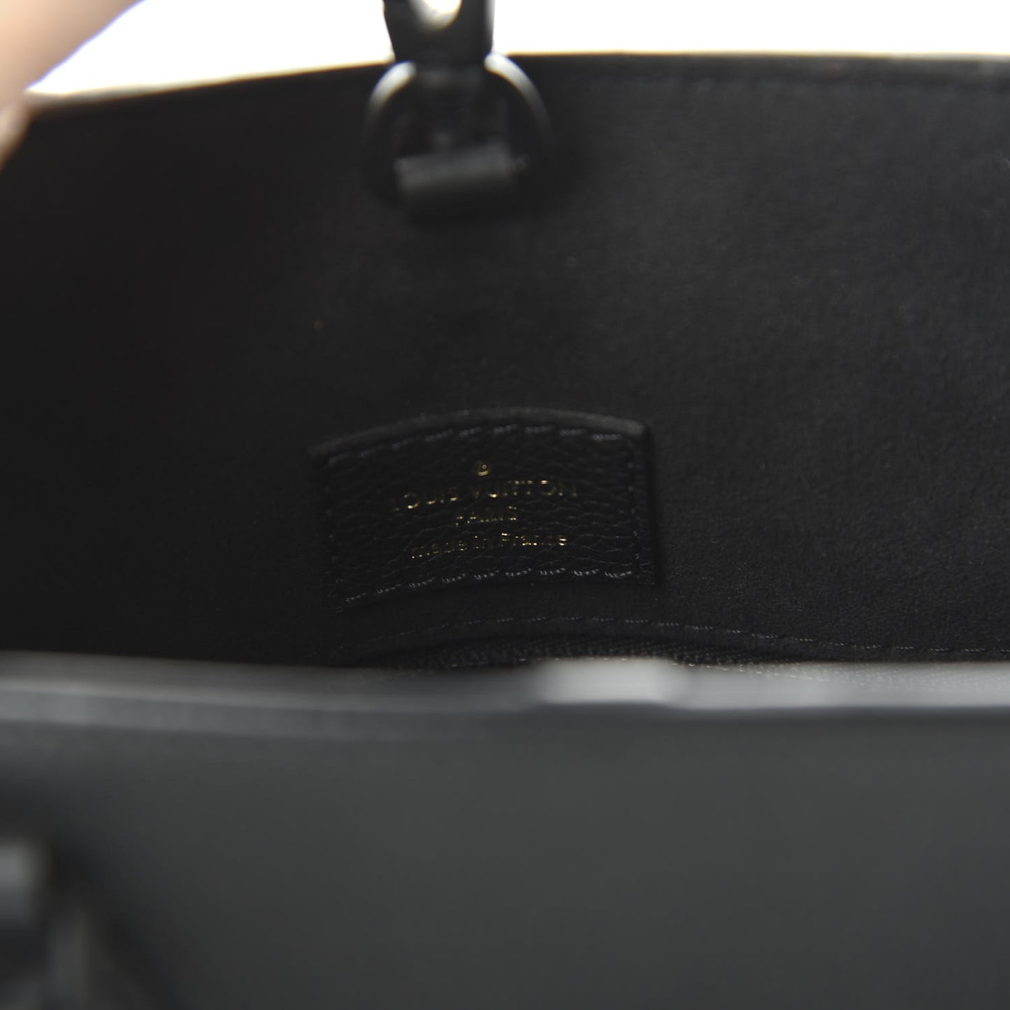 Soft Calfskin Lockme Tote PM Black