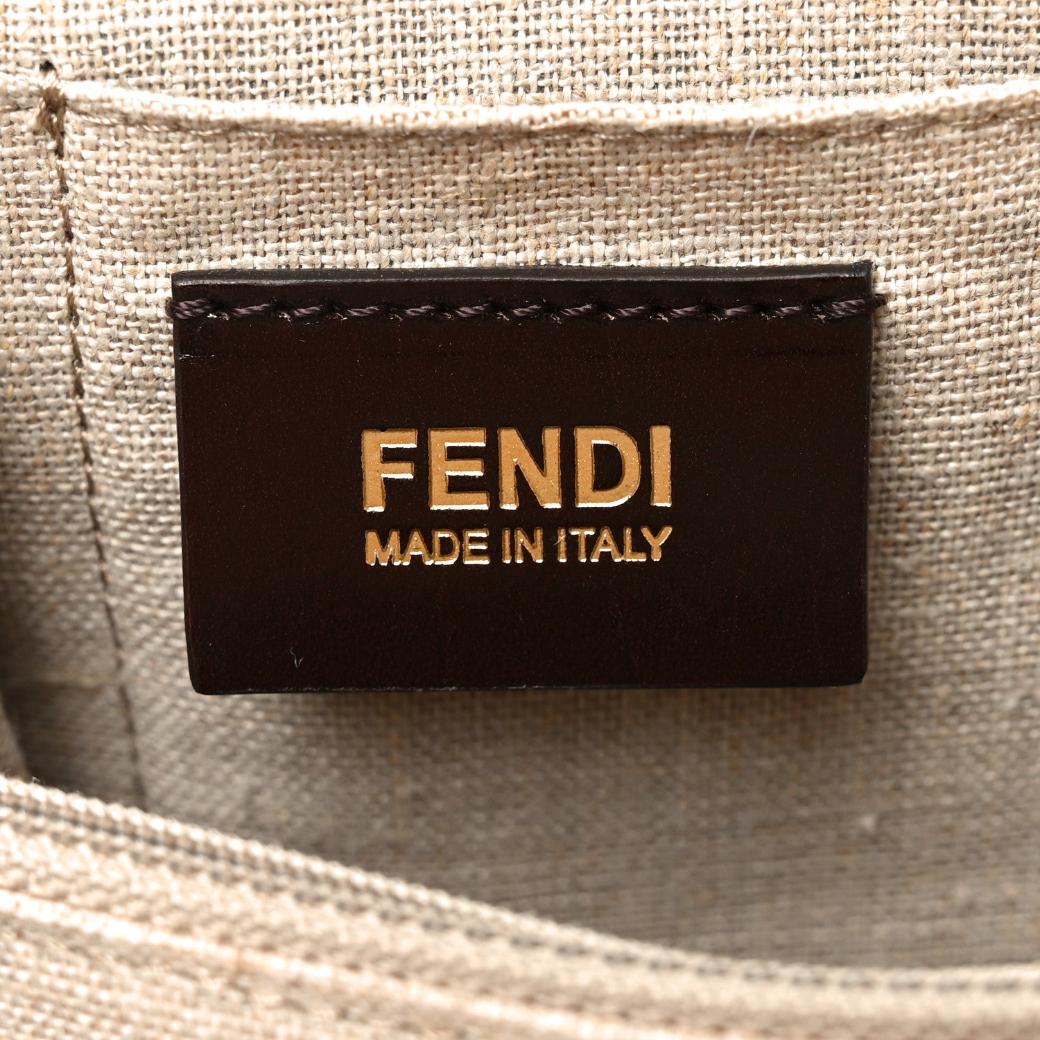 Fendi Pequin Cuoio Vegetale 2Bag Tobacco Cuoio Miele Vacchetta
