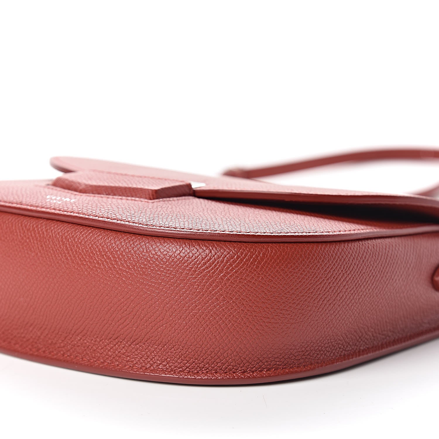 Celine Grained Calfskin Small Trotteur Rust 10 of 10