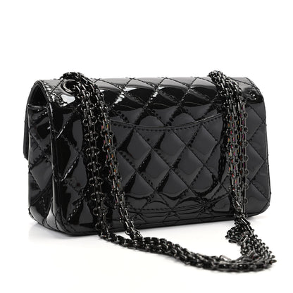 Chanel Patent Calfskin Quilted 2.55 Reissue Mini Flap So Black 3 of 10