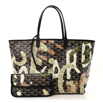 Goyard Goyardine Saint Louis Lettres Camouflage PM Black Green 3 of 11