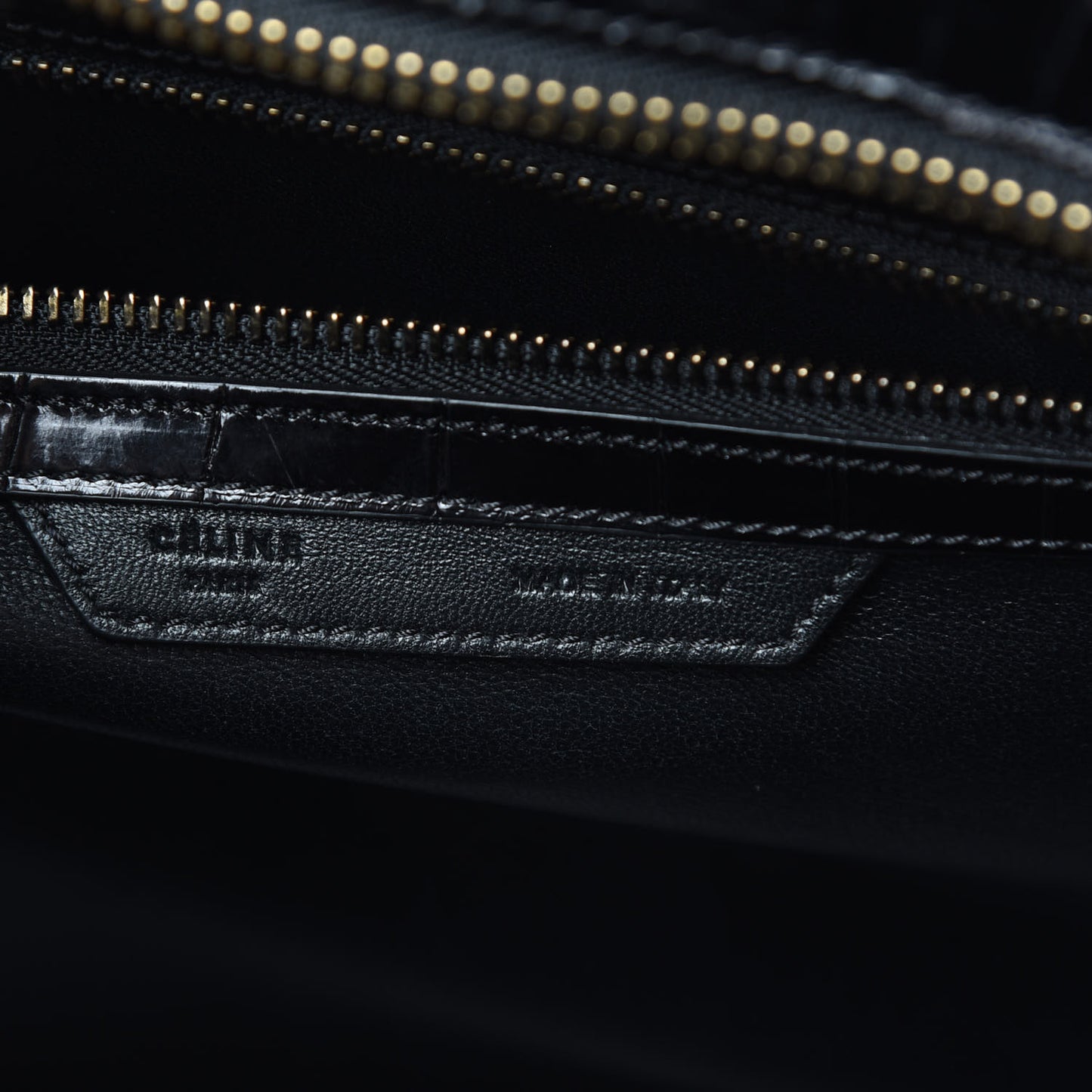 Crocodile Mini Luggage Black