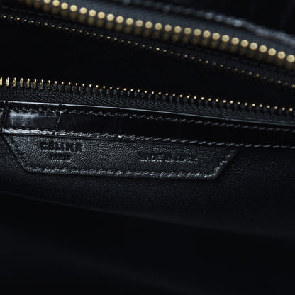 Celine Crocodile Mini Luggage Black 6 of 14