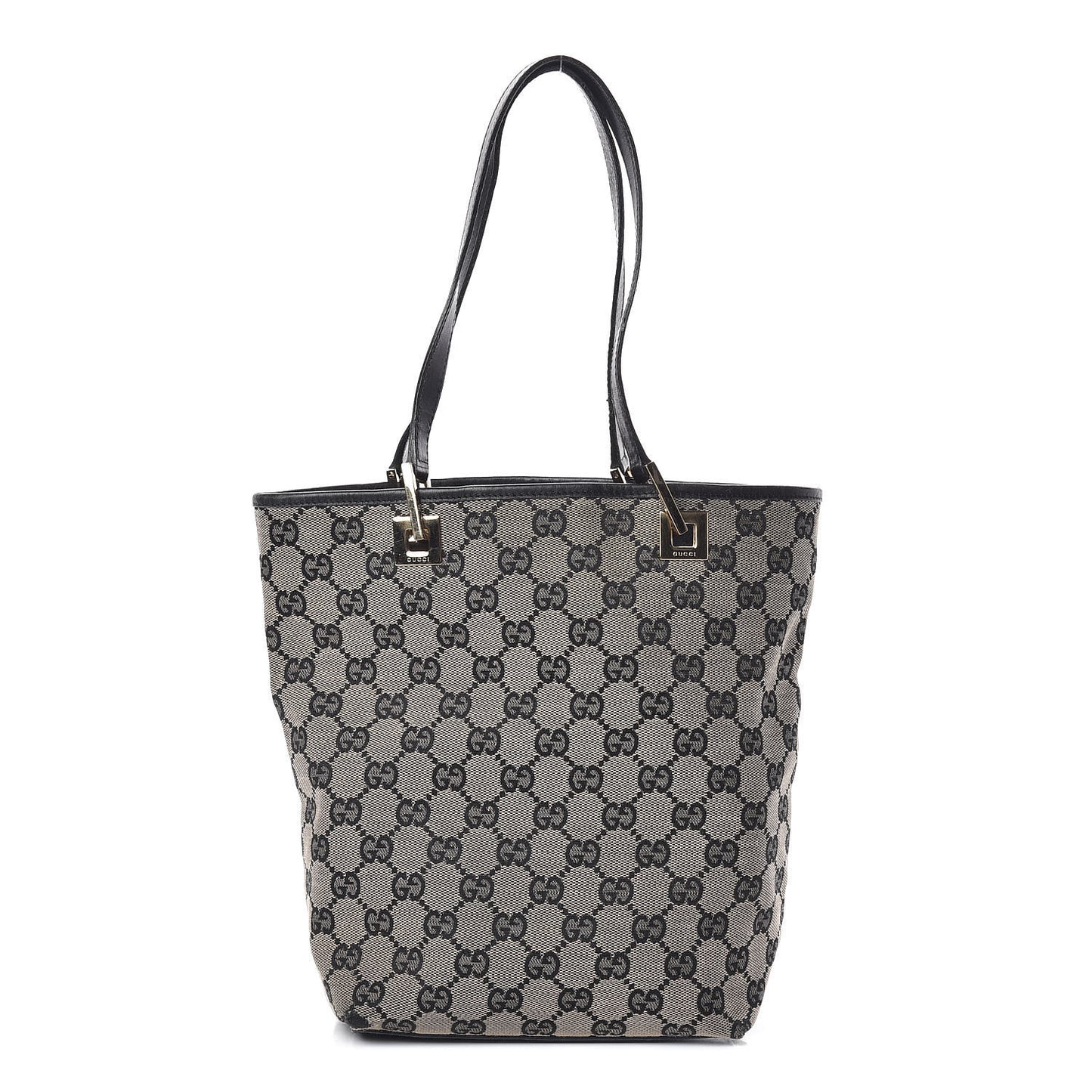 Monogram Small Bucket Tote Black