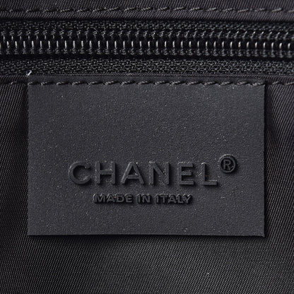 Chanel Nylon Sport Logo Duffel Black Blue 9 of 16