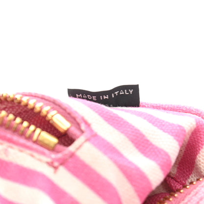 Prada Canvas Canapa Logo Pouch Geranio 8 of 12