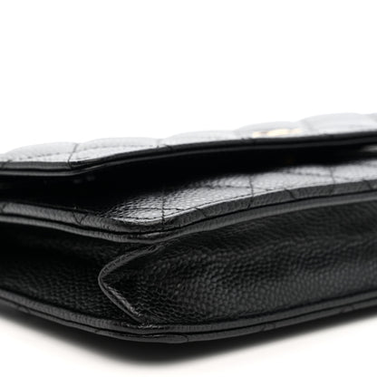Chanel Caviar Quilted Wallet on Chain WOC Black 9 of 11