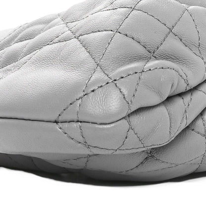 Christian Dior Lambskin Supple Macrocannage Small Ammi Bag Grey 9 of 10