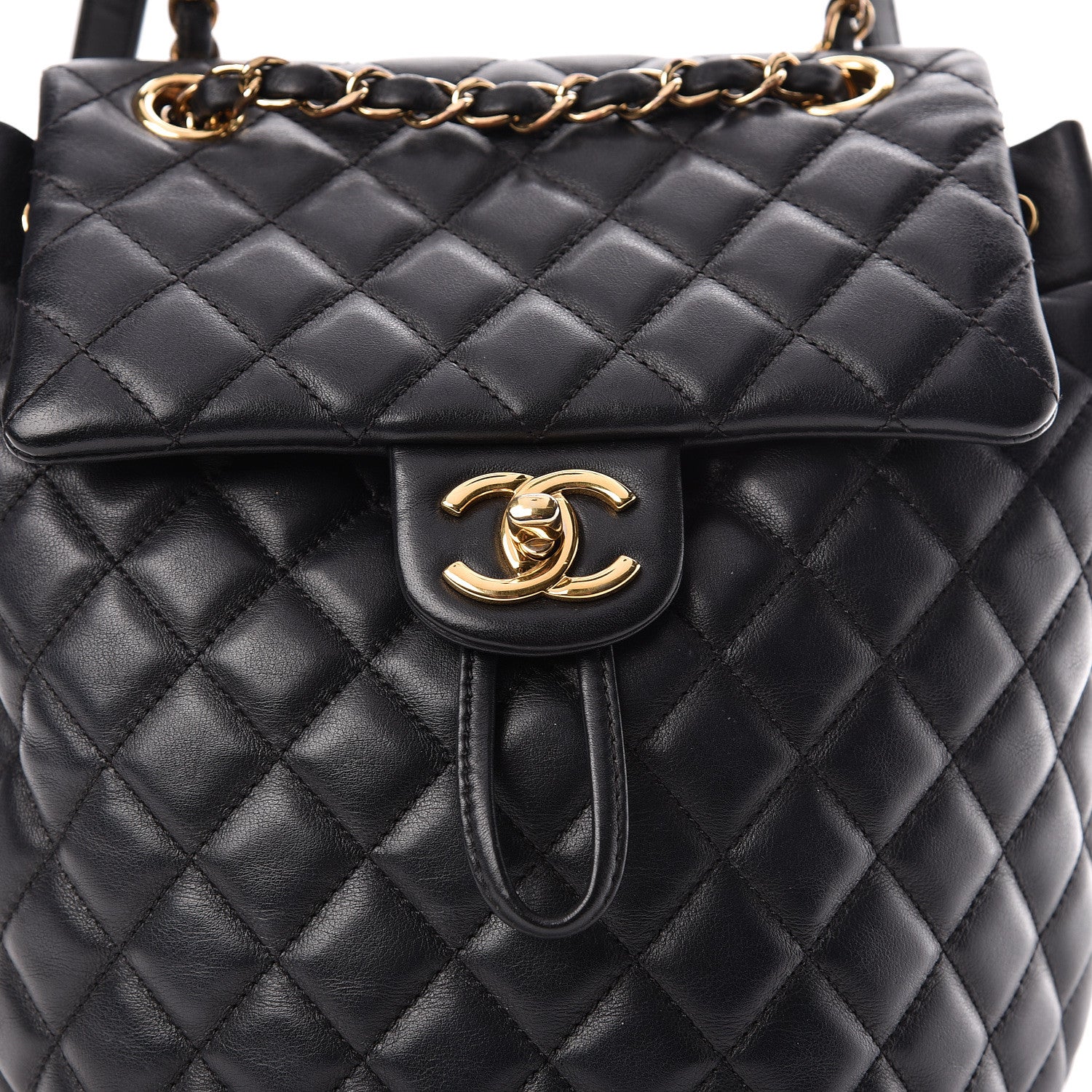 Chanel Lambskin Quilted Small Urban Spirit Backpack Black 9 of 12