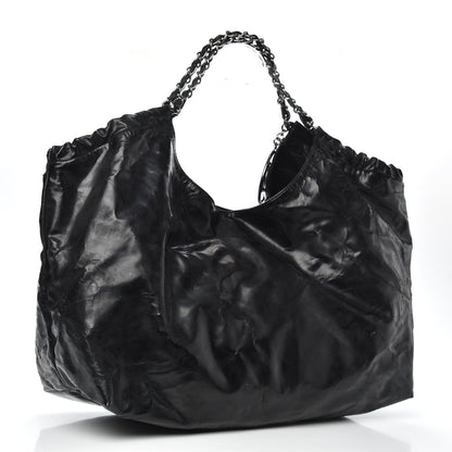 Chanel Vinyl XL Coco Cabas Black 3 of 15