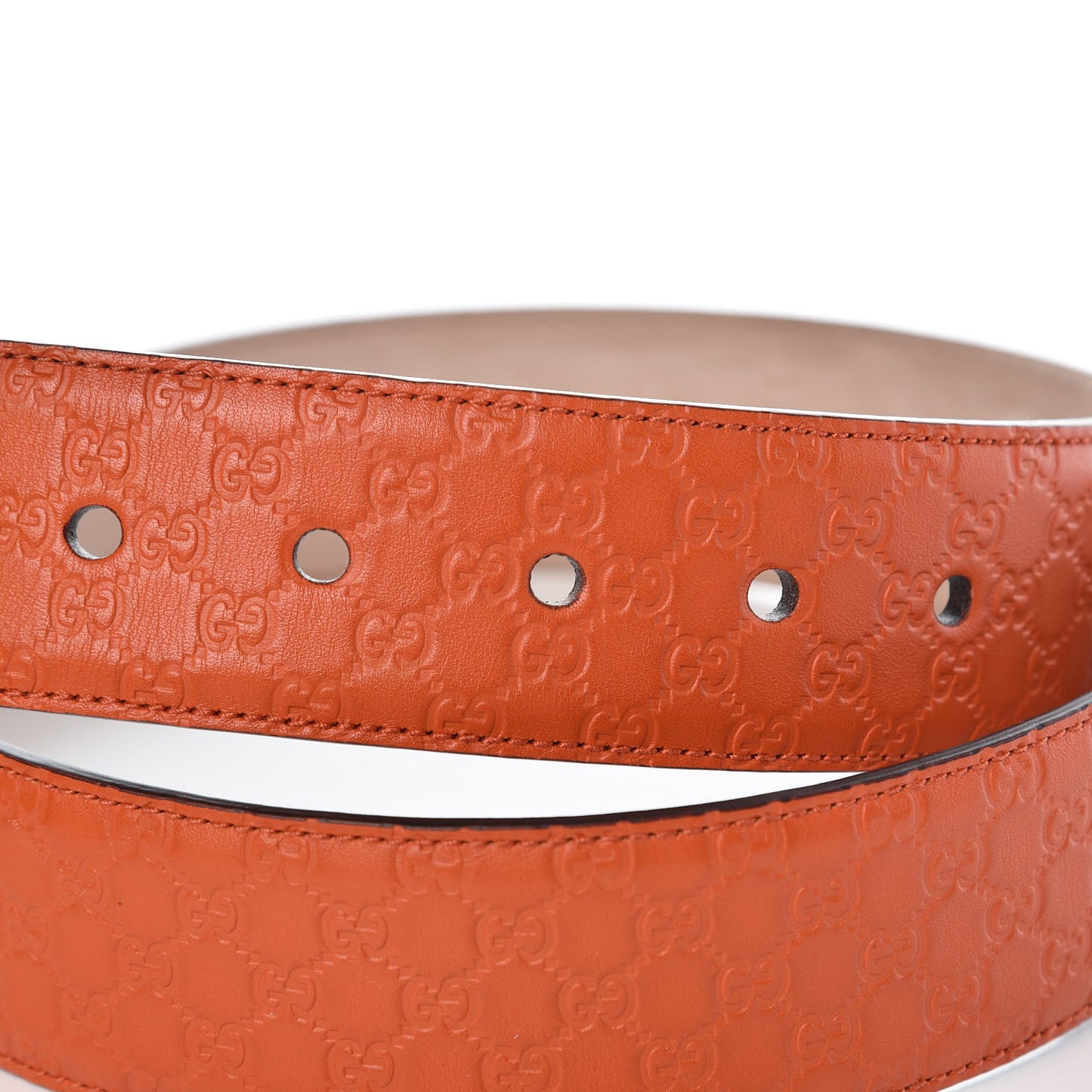 Soft Microguccissima 40mm Belt 75 30 Sun Orange