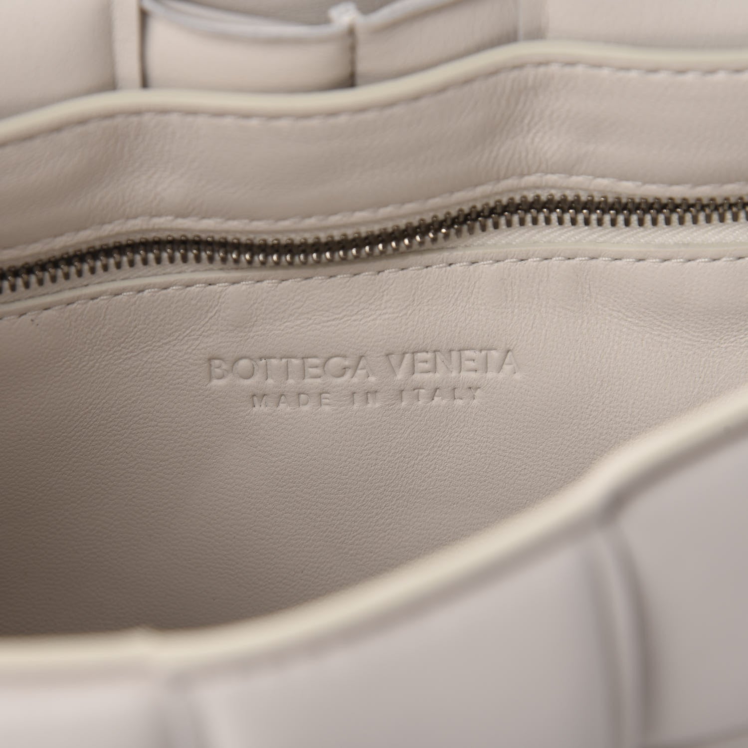 Bottega Veneta Nappa Maxi Intreccio Padded Cassette Crossbody Bag Chalk 8 of 9