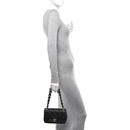 Chanel Caviar Quilted Funky Match Mini Flap Black 2 of 11