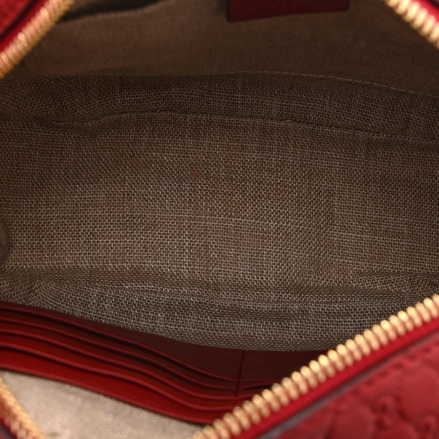 Microguccissima Mini Bree Messenger Bag Red