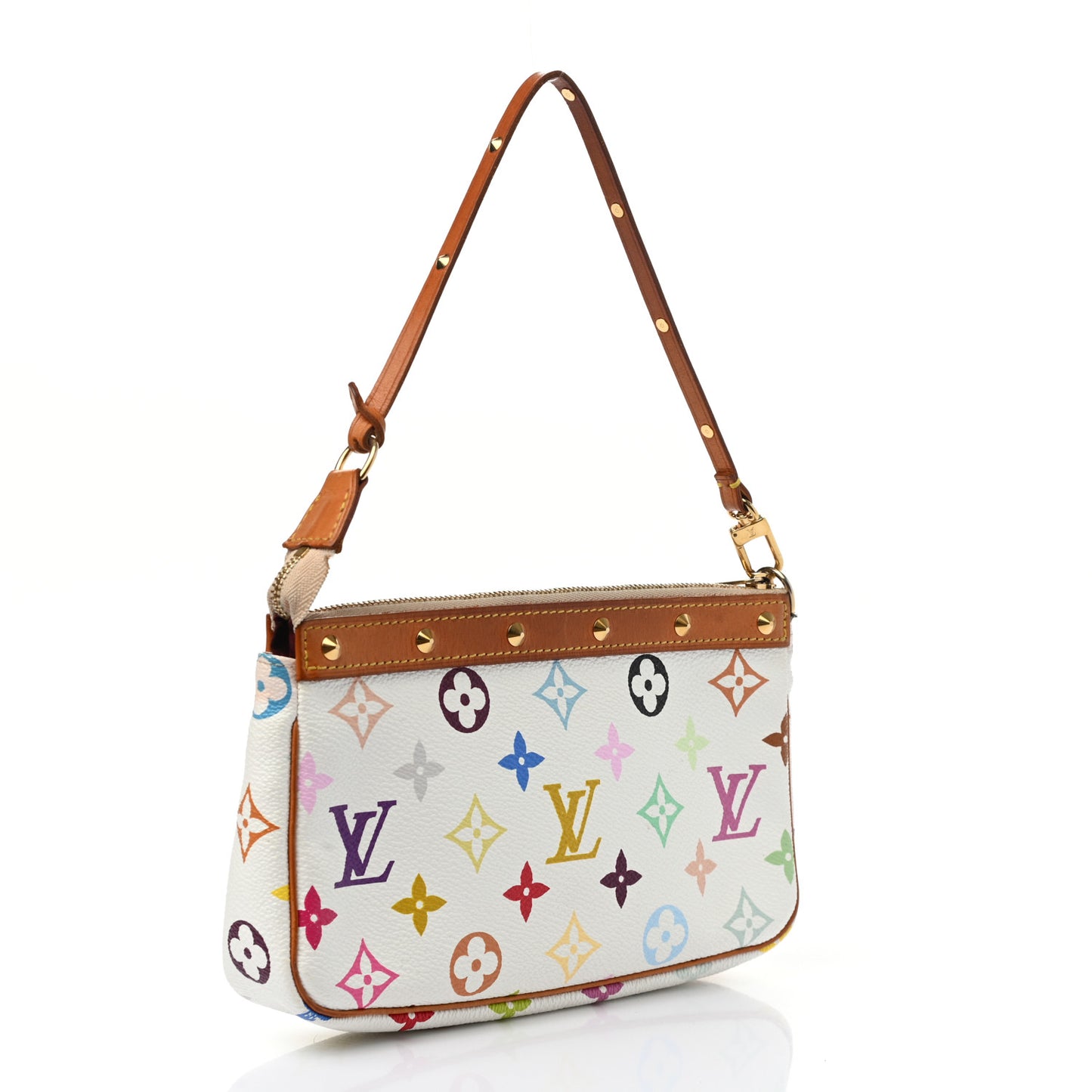 Monogram Multicolor Pochette Accessories White